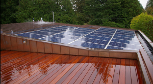 Vancouver residence solar power, hot water, and pool installation