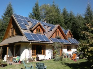 Bowen Island residence solar power installation