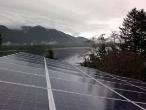 Tofino residence solar power installation