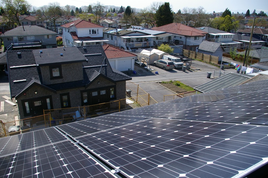 Vancouver residence solar power installation