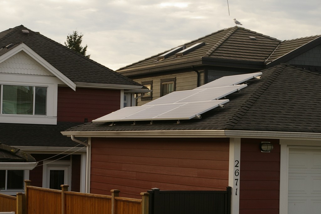 Vancouver residence solar power installation